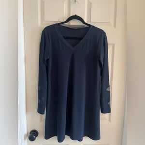 Navy tunic top